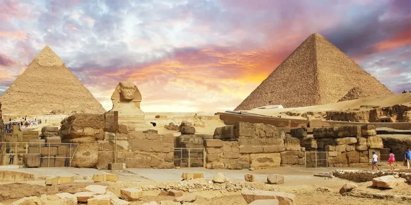 Giza Pyramids and the Sphinx